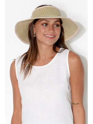 Poolside Natural Roll Up Visor