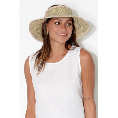 Poolside Natural Roll Up Visor