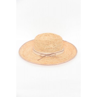 Asta Natural Wide Brim Raffia Fedora