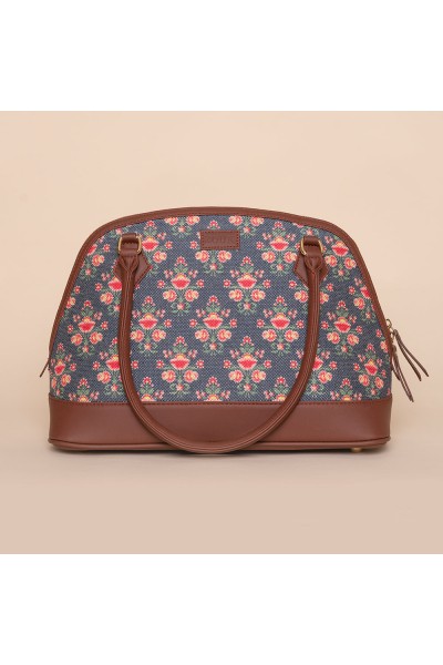 Mughal Garden Print Dome Shaped Bag