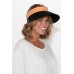 Audrey Black Wide Brim Travel Visor